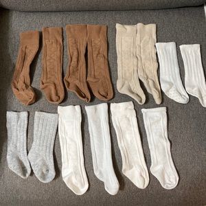 Newborn Girl Knee High Socks Bundle